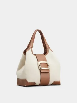 Roger Vivier Viv' Choc Mini Shopping Bag in canvas Online