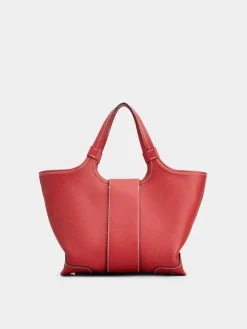 Roger Vivier Viv' Choc Mini Shopping Bag in leather Clearance