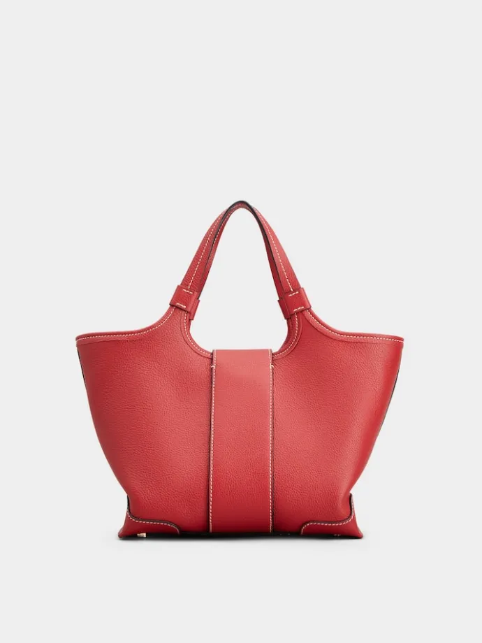 Roger Vivier Viv' Choc Mini Shopping Bag in leather Clearance