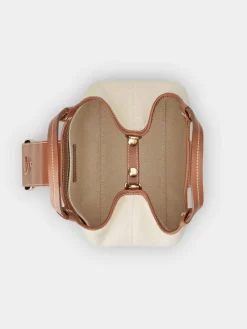 Roger Vivier Viv' Choc Mini Shopping Bag in canvas Online