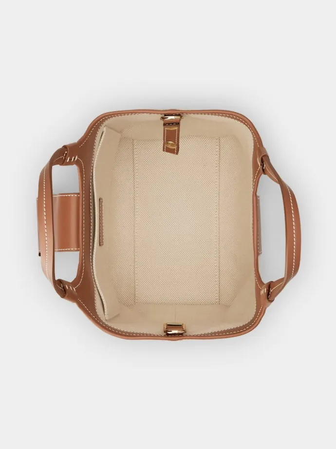 Roger Vivier Viv' Choc Mini Shopping Bag in canvas Online
