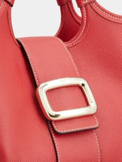 Roger Vivier Viv' Choc Mini Shopping Bag in leather Clearance