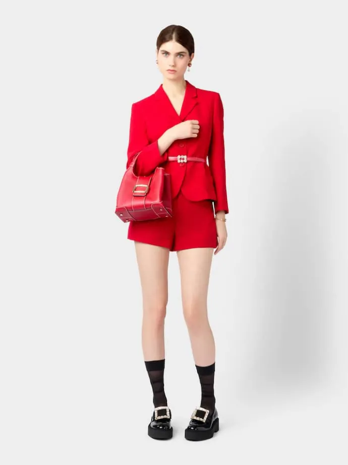 Roger Vivier Viv' Choc Mini Shopping Bag in leather Clearance