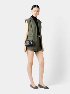 Roger Vivier Viv' Choc Phone Holder in Leather Hot
