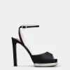 Roger Vivier Viv' Choc Platform Sandals in satin Sale