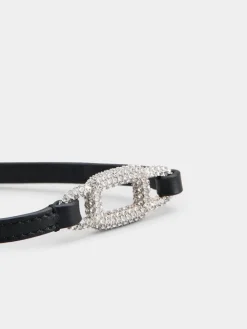 Roger Vivier Viv' Choc Strass Bracelet in leather Hot