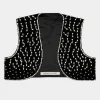 Roger Vivier Viv' Choc Vest in velvet Hot
