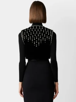 Roger Vivier Viv' Choc Vest in velvet Hot