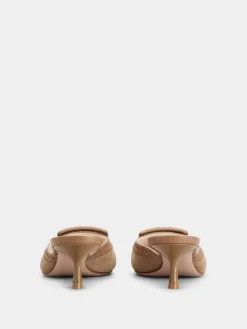 Roger Vivier Viv' in The City Mules in suede New