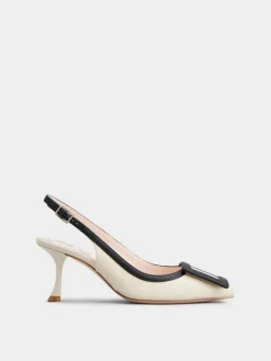 Roger Vivier Viv' In The City Slingback Pumps in leather Fashion