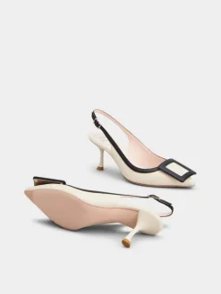 Roger Vivier Viv' In The City Slingback Pumps in leather Fashion