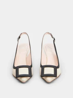 Roger Vivier Viv' In The City Slingback Pumps in leather Fashion
