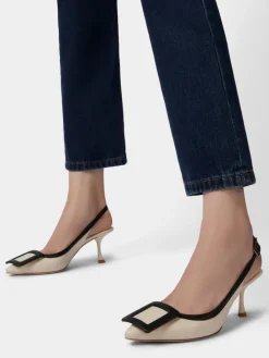Roger Vivier Viv' In The City Slingback Pumps in leather Fashion