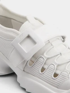 Roger Vivier Viv' on the Run Trekky Sneakers in fabric and leather Fashion