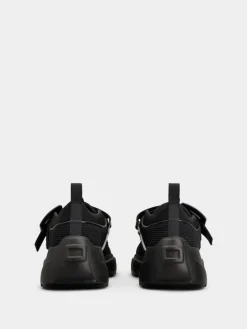 Roger Vivier Viv' on the Run Trekky Sneakers in fabric and patent leather Clearance