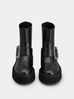 Roger Vivier Viv' Rangers Booties in leather Outlet