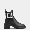 Roger Vivier Viv' Rangers Chelsea Booties in leather Hot