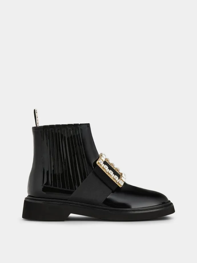 Roger Vivier Viv' Rangers Chelsea Booties in patent leather Fashion