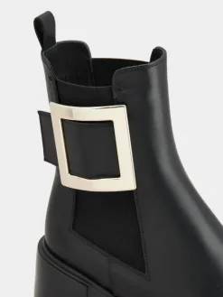 Roger Vivier Viv' Rangers Chelsea Booties in leather Hot