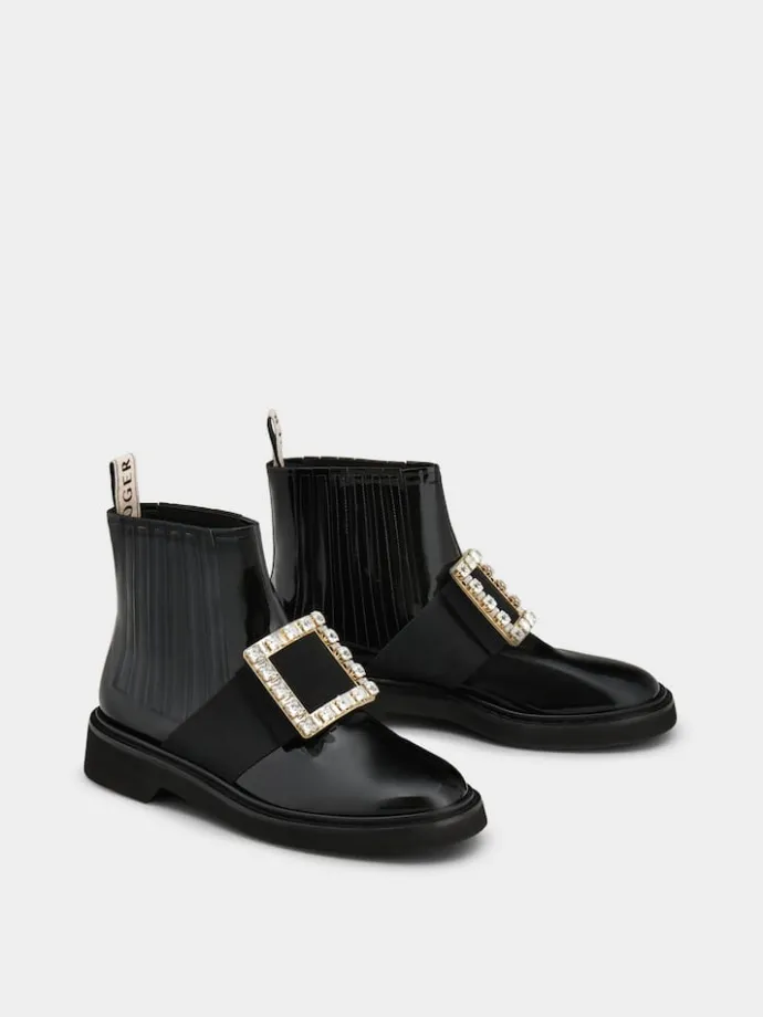 Roger Vivier Viv' Rangers Chelsea Booties in patent leather Fashion