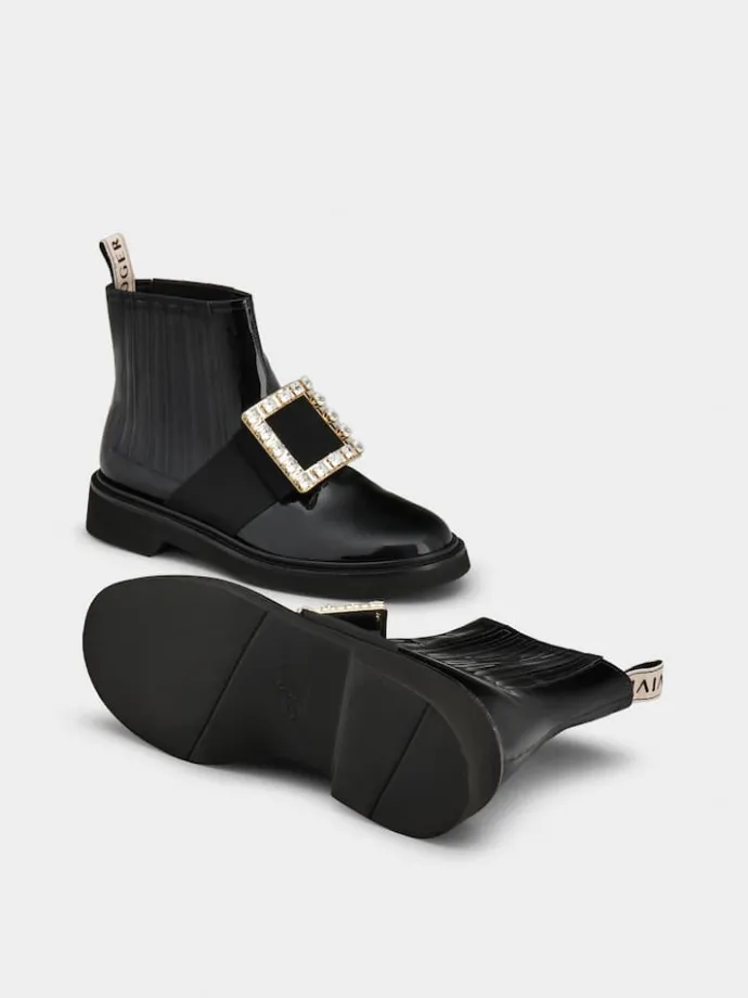 Roger Vivier Viv' Rangers Chelsea Booties in patent leather Fashion