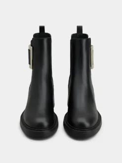 Roger Vivier Viv' Rangers Chelsea Booties in leather Hot