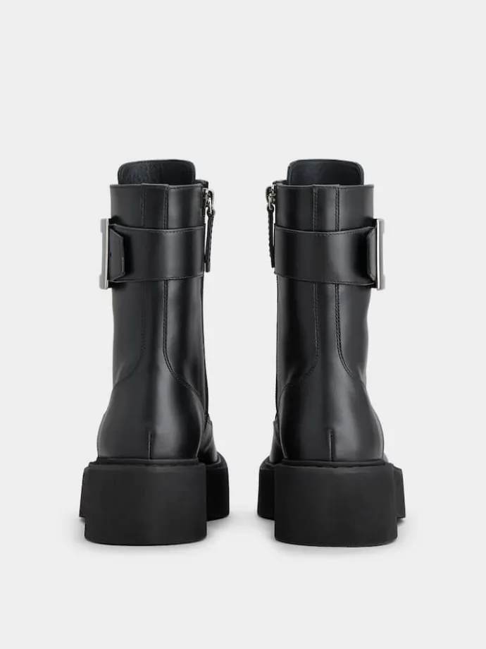 Roger Vivier Viv' Rangers Combat Boots in leather Clearance