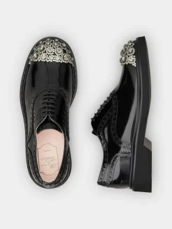 Roger Vivier Viv' Rangers Lace-ups in leather Clearance