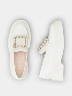 Roger Vivier Viv' Rangers Loafers in leather Online