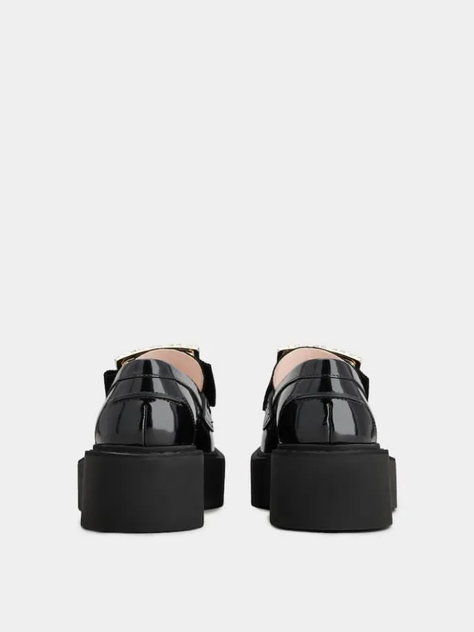 Roger Vivier Viv' Rangers Loafers in leather Outlet
