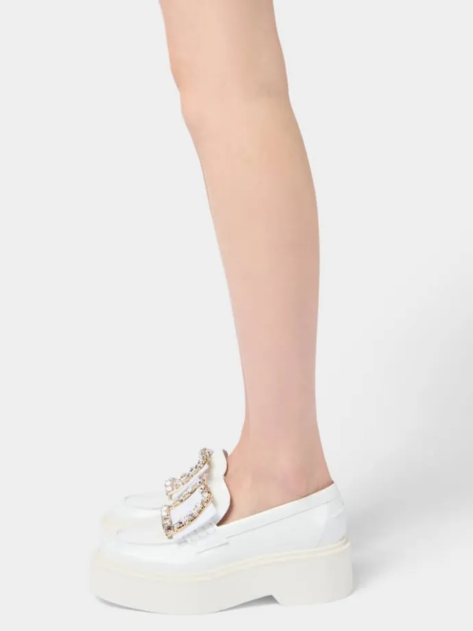 Roger Vivier Viv' Rangers Loafers in leather Online