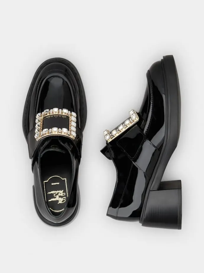 Roger Vivier Viv' Rangers Loafers in patent leather Sale