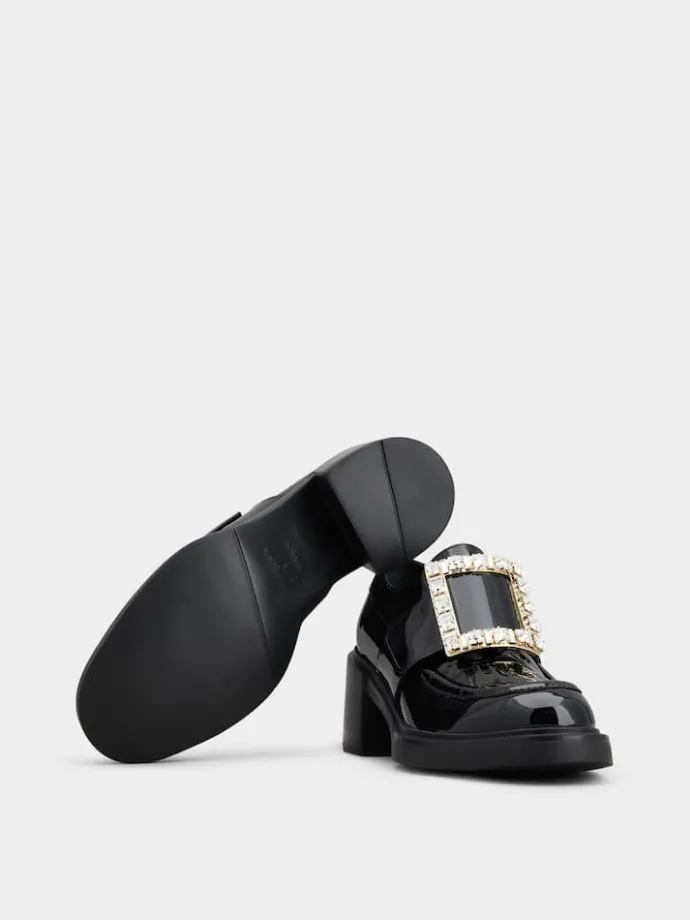 Roger Vivier Viv' Rangers Loafers in patent leather Sale