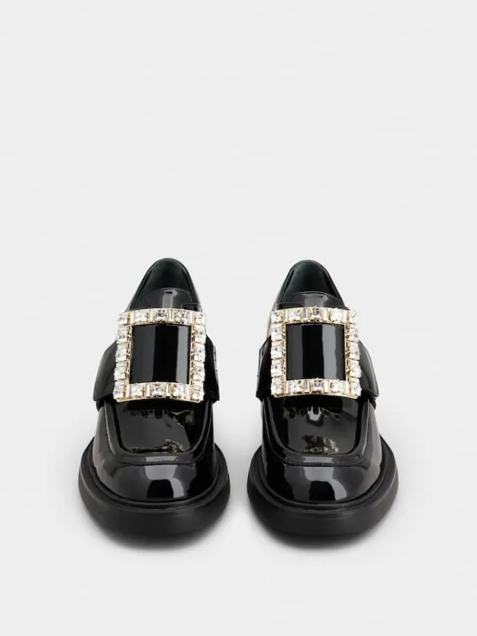 Roger Vivier Viv' Rangers Loafers in patent leather Sale