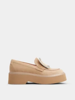 Roger Vivier Viv' Rangers Loafers in suede Online