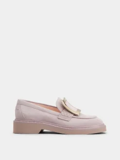 Roger Vivier Viv' Rangers Loafers in suede Online