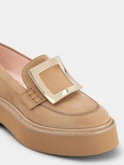 Roger Vivier Viv' Rangers Loafers in suede Online