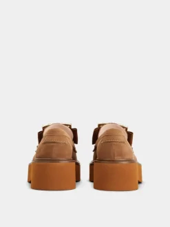 Roger Vivier Viv' Rangers Loafers in suede Online