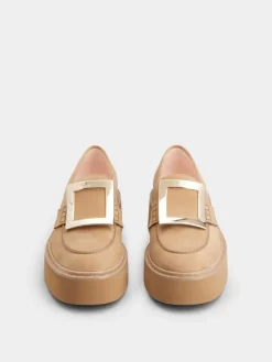 Roger Vivier Viv' Rangers Loafers in suede Online