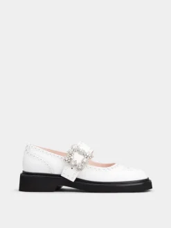 Roger Vivier Viv' Rangers Mary Janes in leather Outlet