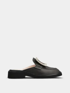 Roger Vivier Viv' Rangers Mules in leather Discount