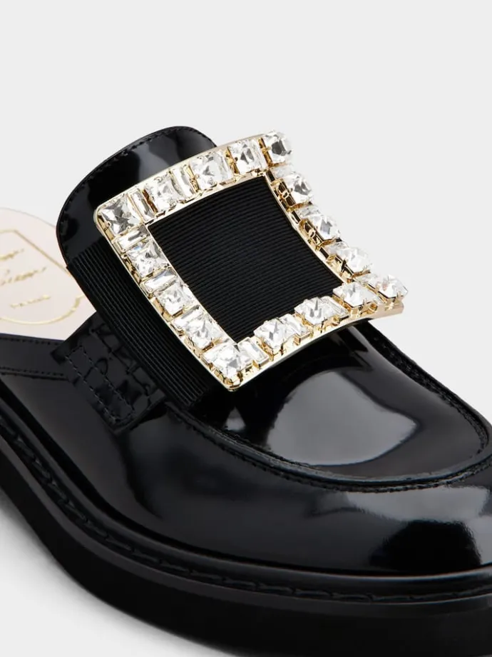 Roger Vivier Viv' Rangers Mules in leather Sale