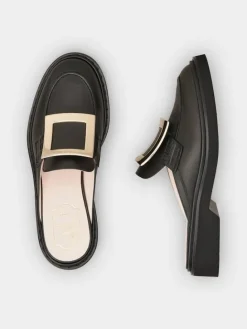 Roger Vivier Viv' Rangers Mules in leather Discount