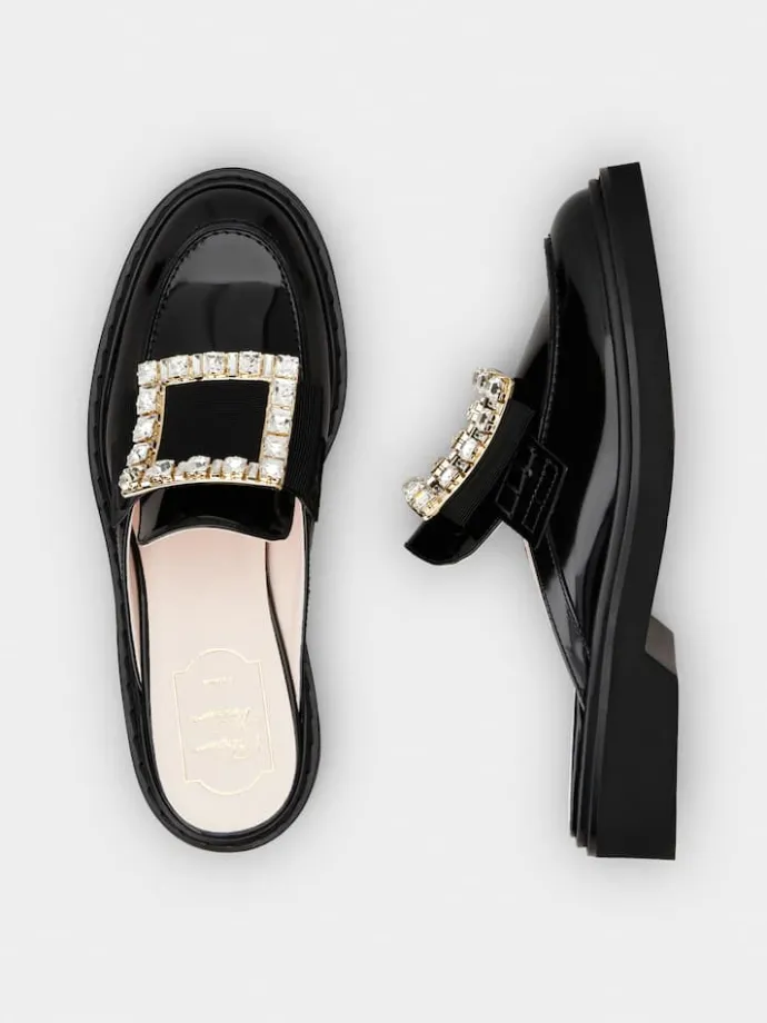 Roger Vivier Viv' Rangers Mules in leather Sale