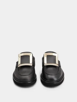 Roger Vivier Viv' Rangers Mules in leather Discount