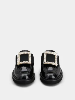 Roger Vivier Viv' Rangers Mules in leather Sale