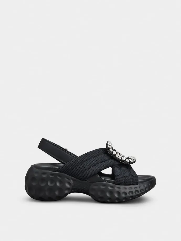 Roger Vivier Viv' Run Light Sandals in fabric New