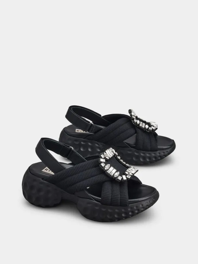 Roger Vivier Viv' Run Light Sandals in fabric New
