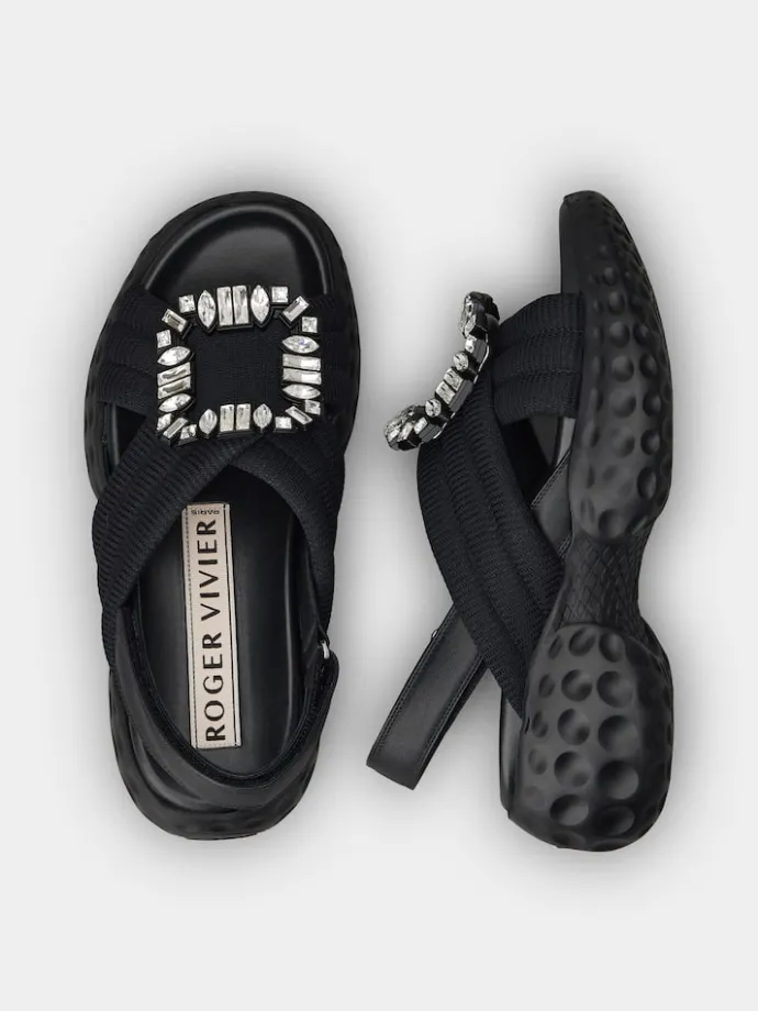 Roger Vivier Viv' Run Light Sandals in fabric New