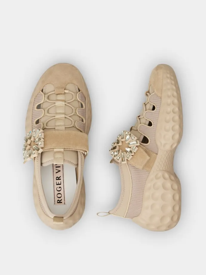 Roger Vivier Viv' Run Light Trekky Sneakers in fabric Best